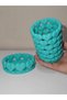 Sweet Hearts Set of 2 Aesthetic Heart-Shaped Makeup Organizer and Jewelry Organizer - Aqua Green / Mint 11cm - 5