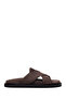 Men's Brown Suede Leather Slippers 26Sfd626410