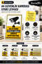 A4 Security Camera Warning Sign Pvc Laminated Workplace Camera Recording Warning Sign 10'Lu (10 Pieces) - 2