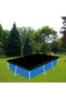 Waterproof cover - Dustproof Outdoor pool 221 x 150 cm Black Oxford cloth UV resistant heat insulated - 4