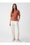 Two Mt Shop Quality Oval Collar Lace Detailed Women's T-Shirt - 2