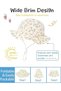 Baby sun hat - UV protection Beach Children's travel outdoor Summer accessories 0-12 months Floral pattern - 4