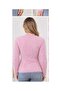 Women's Plush Fuzzy Knitwear Sweater Crew Neck Long Sleeve Soft Knitted Sweater - 5