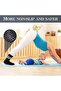 Anti-slip socks 4pc black yoga/Pilates/ballet home. - 3