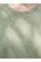Lcw Curve Green Large Size 100% Cotton Oversize Women's T-Shirt - 3