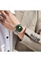 Men's Silver Stainless Steel Watch, Seaweed Green Dial | Trn45mm - 2