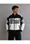 Collar Detail Racıng Retro Motobike Style Unisex Jacket - 2