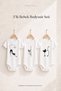 3-Piece Printed Baby Bodysuit Set 100% Organic Cotton Short Sleeve Unisex Bodysuit