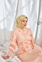 Twill Silk Scarf Mini Bouquet Light Yellow - 4
