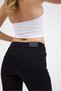 Uca Jeans Women's Black Cut-Leg Flare Fit Jean Pants - 7