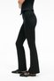 Kalyysia women's high waist wide leg slim fit black pants - 4