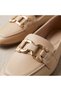 Women's Leather Buckle Loafer Shoes Stylish Comfortable Classic Daily Office Shoes - 3