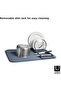 Umbra Udry Dish Rack and Microfiber Drying Mat – Space-Saving Design Folds Up for Easy Storage, Basi - 4