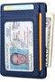 محفظة رجالية نحيفة مزودة بتقنية حجب RFID، محفظة جلدية صغيرة للرجال مع جيب للنقود - 2