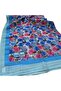 Floral Pattern Glamour Shawl Baby Blue 54275 - 2