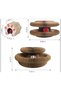 Cat Scratching Toy – 2-Tier Cardboard Cat Activity and Play House – Collective Entertainment Center - 2