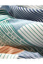 Modern Weave Easy-Iron Single Duvet Cover Set 160X220 cm Dark Green-Orange - 5