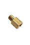 Extreme 1/8" NPT Female to 1/8" BSPT Male Sensor Send Adapter Reducer Universal Brass Connector F... - 2