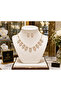 Jewellery Set Rose Gold Crystal Marquise Necklace & Earrings - 2