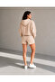 Women's Hooded Kangaroo Pocket Crop Sweatshirt and Shorts 2-Piece Set – 2 Yarns - 3