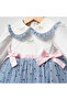 Tulip Embroidered Patterned Baby Girl Dress - 3