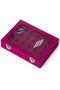 Jewelry box 24 compartments transparent lid blue 20x15x5cm. - 4