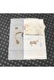 3-Piece Baby Bodysuit and Blanket Set - 100% Natural Cotton - Unisex - Ecru&Gray - 5