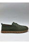 Genuine Leather Nubuck Laceless Khaki Color Daily Comfortable Sandal Model Flexible Summer Men's Shoes