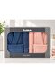 Plus Size -Colourist Navy Blue A.Mercan- Family Bathrobe Set (Men's XL L)
