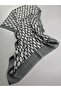 Luxury Voile Silk Double-Sided Shawl Hijab Foulard Scarf Shawl Letter Patterned 70 X 180 cm - 2