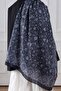 Ethnic Floral Patterned Soft Shawl Black - 5