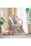 MSGKV Boho Throw Blanket 100% Cotton Blankets for Bed Couch 60'x80', Soft Fall Mexican Blanket Trave - 6