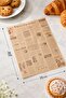 Newspaper Patterned Greaseproof Serving Paper 26X36 cm Hamburger Potato Presentation Paper (50 Pieces) - 4