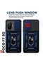 Poco F7 Compatible Camera Protected Cover with Sliding Ring Stand - 2