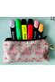 Single Compartment Washable Zippered Pink Color Canvas Fabric Little Princess Pencil Case 11*21 cm - 6