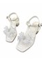 Girls' Stylish Light-Heeled Sandals with Butterfly Transparent Belt - 4