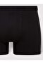 3 Pieces Men's Boxer Shorts Black - 3