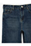 Cotton Loose Fit Wide Leg Denim Trousers - 3