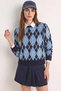 Women's Baklava Knitwear Navy Blue Sweater - 4