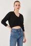 Women's Knitwear Black Sweater - 2