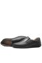 Black Leather Diabetic Anatomical Large Size Men's Shoes - 3