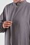Zippered Tensel Ferace Smoke Gray - 6