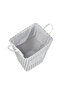 Laundry Basket Square 45x35cm Iron Frame Stripe Print #2 - 4