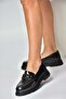 Z555129108 Black Genuine Leather Patent Leather Loafers - 4