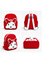 Boys-Girls Mini Backpack - Rabbit and Football Pattern, Zipper Closure, Adjustable Strap, Kindergarten and Daily Use Bag - 2