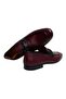 Burgundy Color Laceless Genuine Leather Men's Shoes - 2