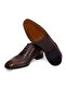 Brown Lace-Up Genuine Leather Men's Shoes - 2