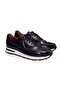 Black Color Lace-Up Genuine Leather Men's Shoes