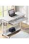 Bedside Computer Laptop Desk Desktop Computer Table with Keyboard Tray Desk Removable Lifting Gaming Study Desk