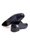 Dark Blue Color Lace-Up Genuine Leather Men's Shoes - 2